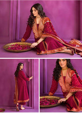 D#BM32010 GulAhmed Chunri Emb Lawn Collection 223